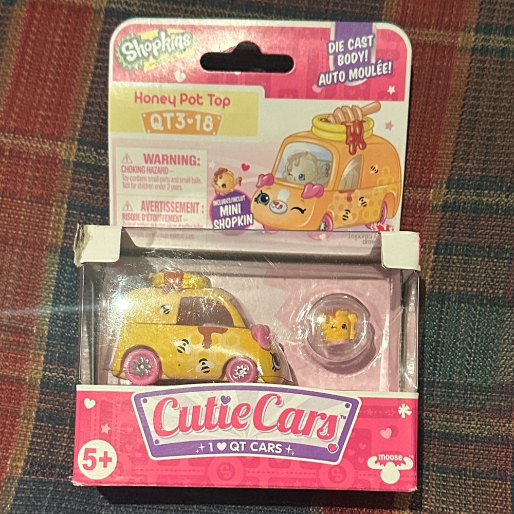 Cutie Cars Shop kind Single Pack QT3-18. Honey Pot Top. Incl mini Shopkin. NIB